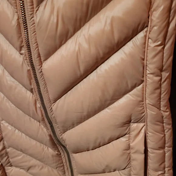 Michael Michael Kors Packable Down Jacket with Hidden Hood Blush Pink Size Small - Picture 6 of 6